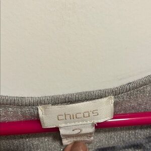 Chico's Light Gray Knit Top